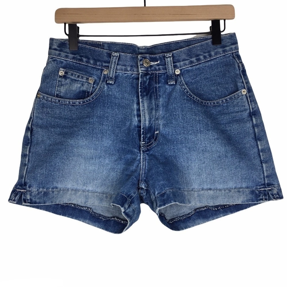 JORDACHE Vintage Jean Shorts High Rise Medium Wash Denim 100% Cotton Size 9/10